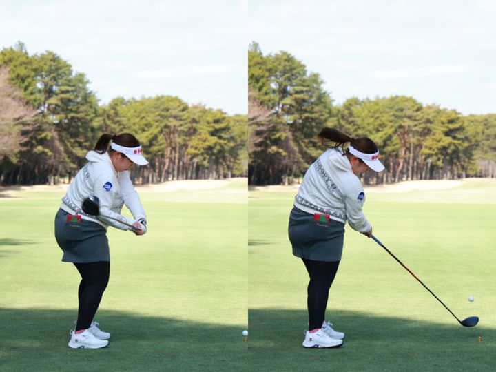 240ヤード飛ばす女子プロのスイングを解説！一瞬で出力を上げる方法とは？