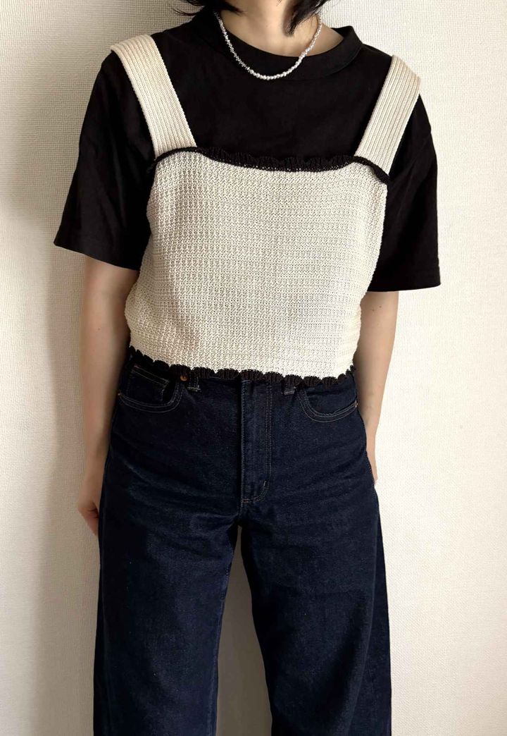 画像: ビスチェ ✕ 黒T