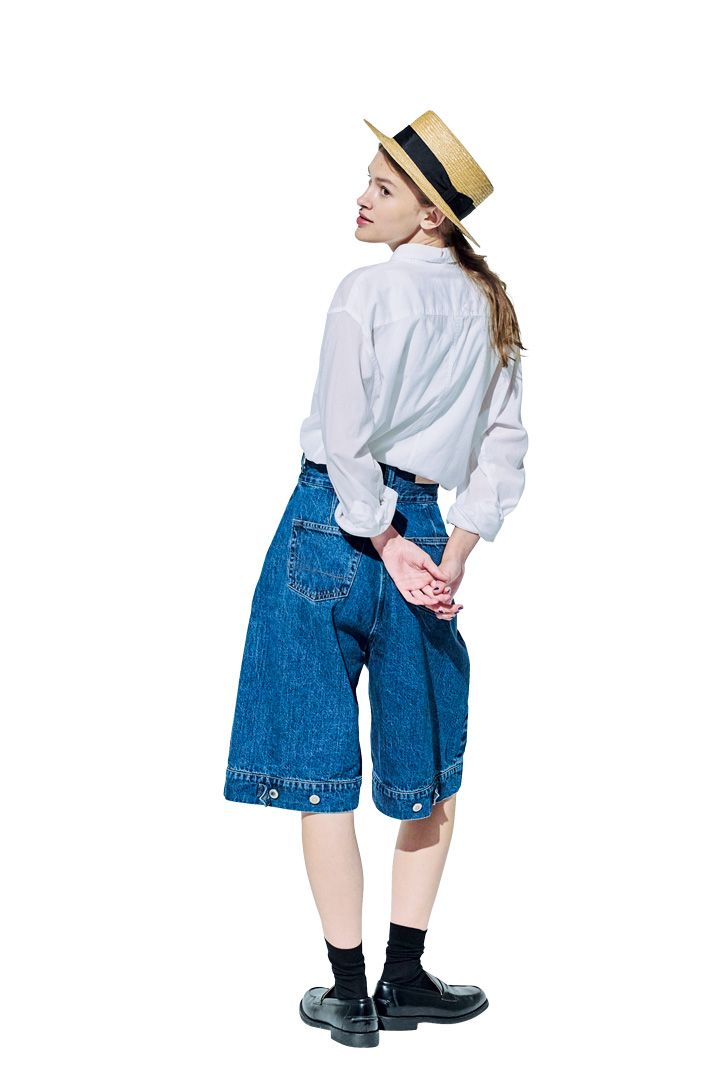 この秋に超おすすめ！白シャツ×デニムのショートパンツのコーデ【本日のFUDGE GIRL-9月28日】