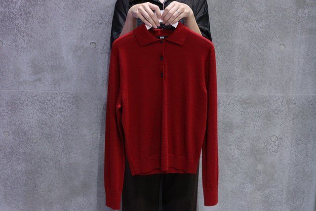 ユニクロのメリノポロセーター1