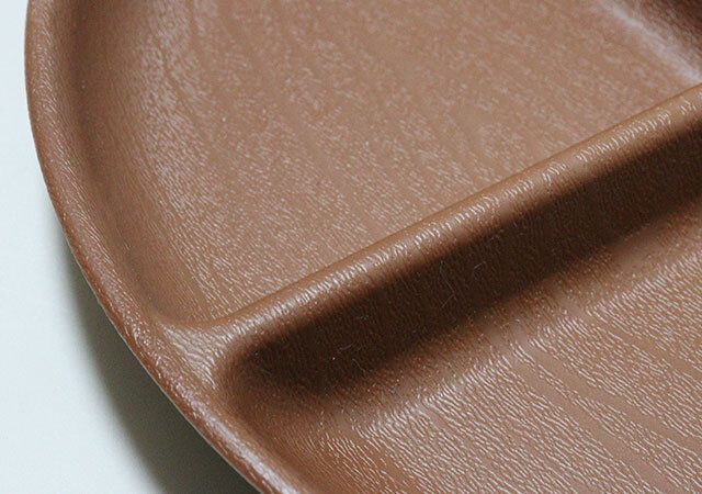 ダイソー 仕切りプレート（木目調、丸型） 深さ