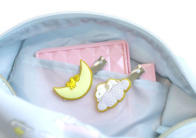 宝島社ムック付録SNOOPY ふわふわBIGポーチ ＆ すやすや前髪クリップ2個セット BOOK4