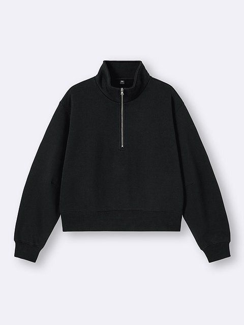 GUのヘビーウェイトスウェットハーフジッププルオーバー