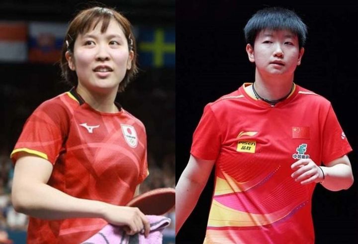 平野美宇、孫穎莎（C）WTT