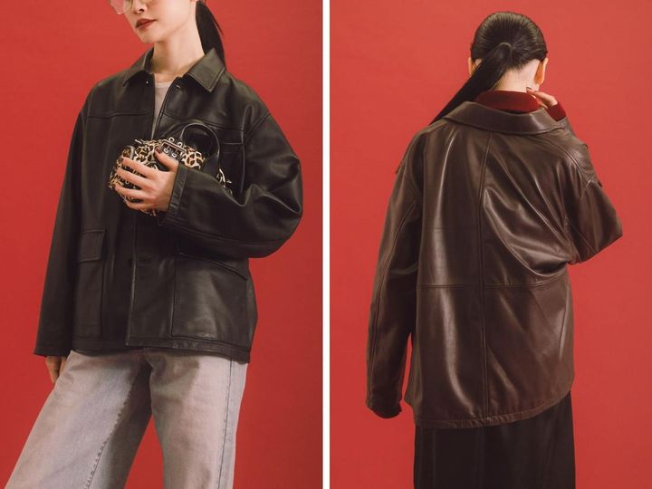 画像: 「レザーカバーオール」￥143,000【ティッカ✕アーバンリサーチ】 出典：アーバンリサーチ
