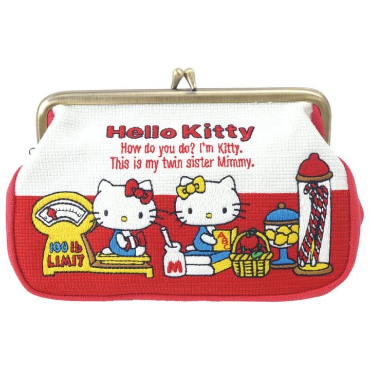 畳刺繡ペンポーチ がま口［H14.5×W20.5×D6］￥3,190