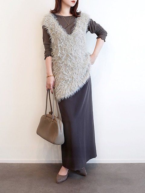 ニットベストコーデ2