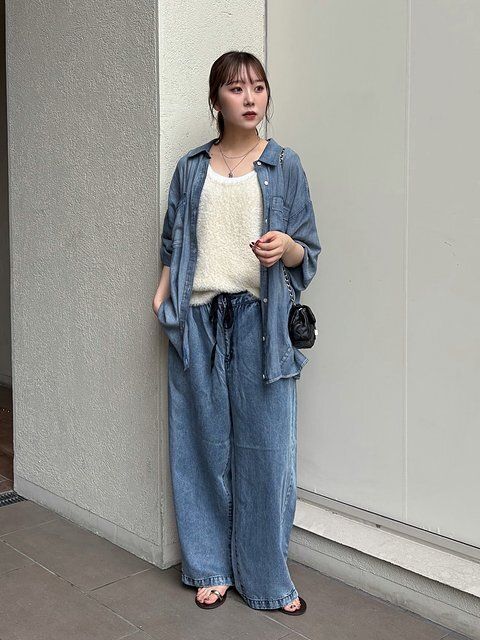 ニットベストコーデ5