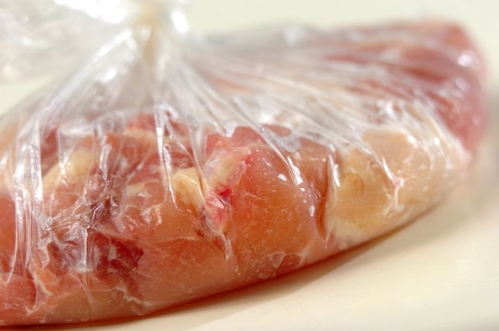 塩漬け鶏の唐揚げの下準備1