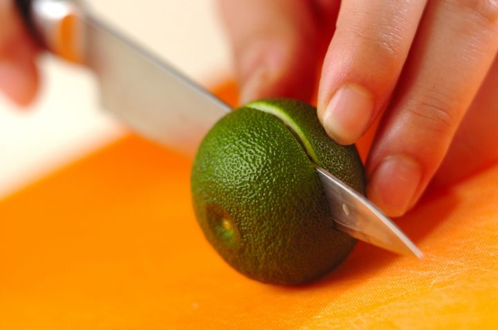 塩漬け鶏の唐揚げの下準備2