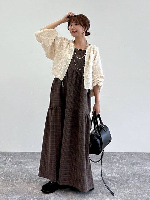 グローバルワークのティアードキャミワンピース