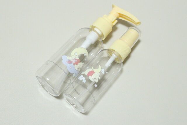 ダイソーの詰め替え容器セット（くまのプーさん）DC9のボトル