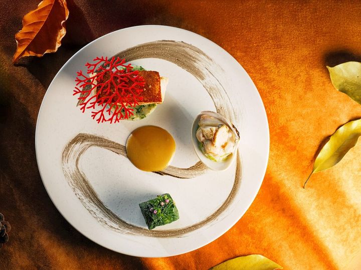 ランチプログラム「山海の序章－Sea & Mountain Prelude」魚料理