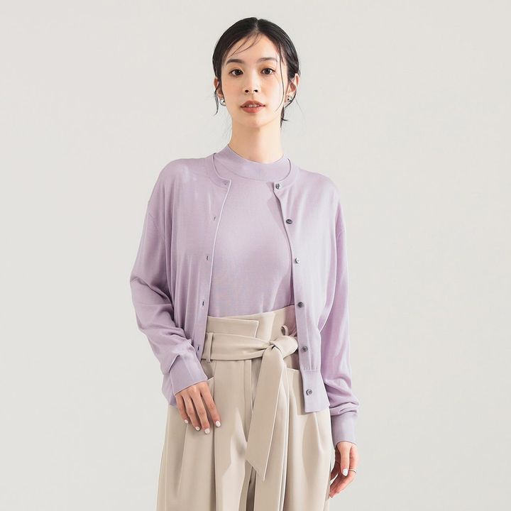 画像: 「シルク クルーネック カーディガン」￥25,300 出典：デミルクス ビームス