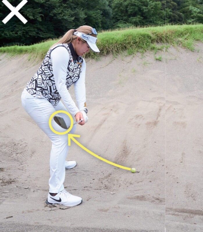 女子プロが教えるバンカー脱出法！構え方とグリップが重要