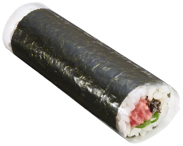 天然鮪ねぎとろと塩こんぶ手巻