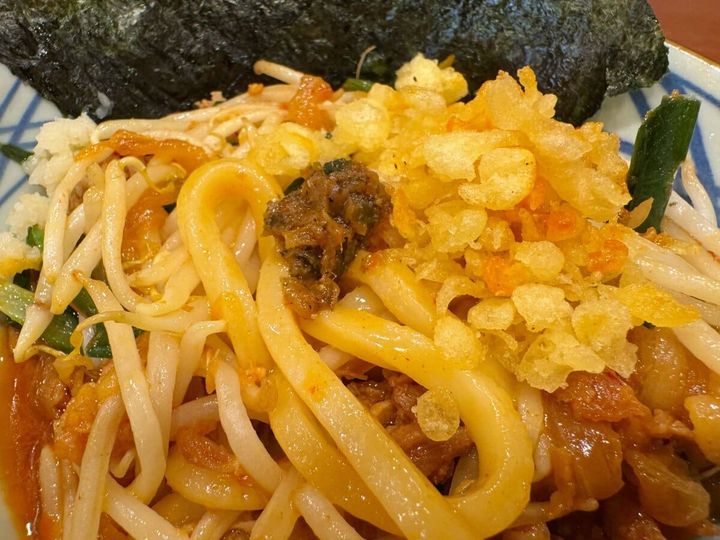 天かす×しび辛ラー油トッピングがおすすめ