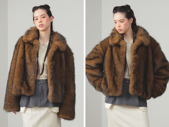 画像: 「フェイクファー ショート ブルゾン」￥28,600 出典：レイ ビームス