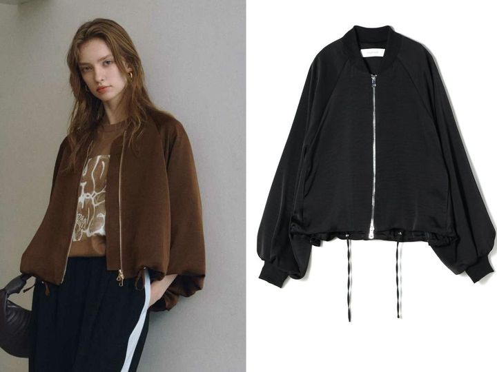 画像: 「サテンボリュームブルゾン」各￥27,500 出典：パリゴ