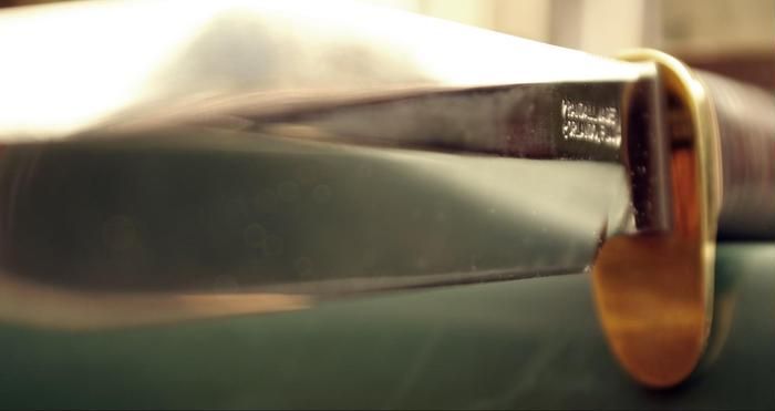 アウトドアナイフのアップ