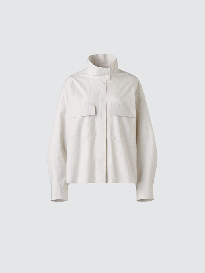 ユニクロ UNIQLO:C コットンスタンダードカラーシャツジャケット￥3,990