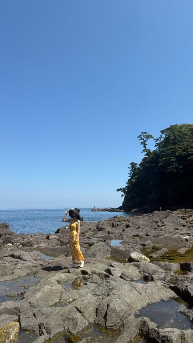 タイドプードル（潮溜り）で。