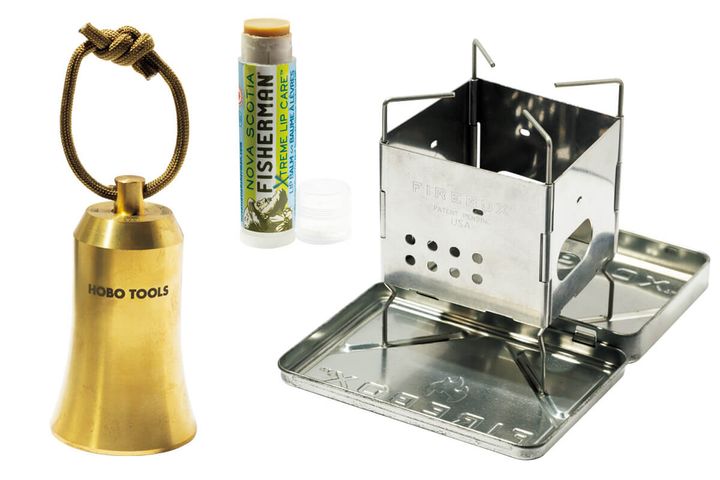 〈ファイヤーボックス〉GEN2 Nano Stove 、〈ノバスコシア〉フィッシャーマン リップバーム、〈HOBO TOOLS〉ベアベル