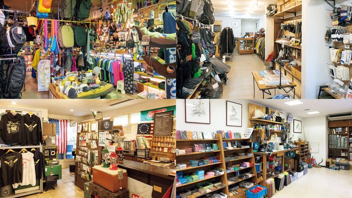 下北沢〈BOZEMAN〉店内、練馬〈sokit〉店内、二子玉川〈viblant〉店内、成増〈Matrix-AIDA〉店内