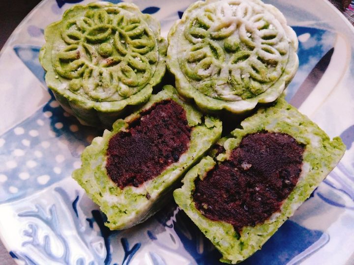 お家で本格中華菓子。月餅用の型を使えば本格的。山葯糕【サンヤオガオ】長いもの中華菓子