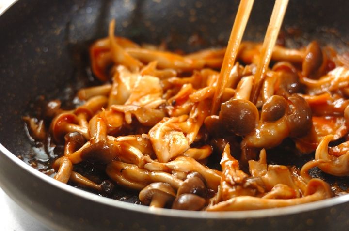 黄金比ソース！キノコのハンバーグの作り方5