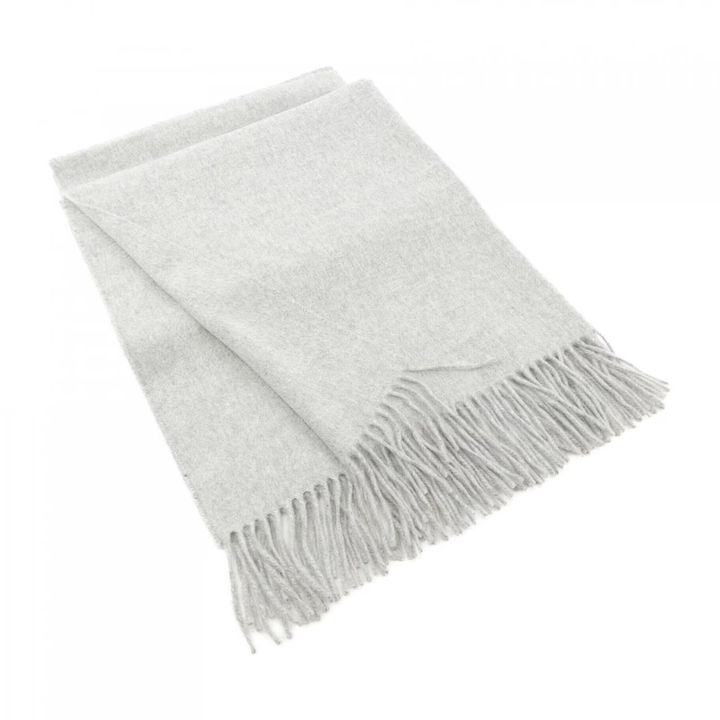 ジョンストンズのライトグレーのストール