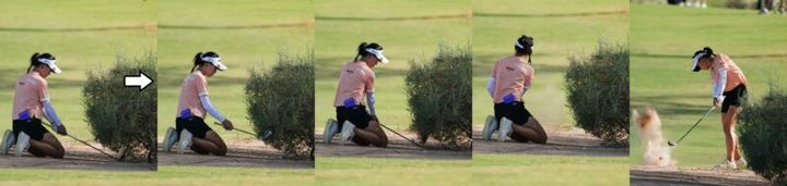 元世界ランク1位の膝立ちショット！トラブルからの奇跡の脱出劇とは？