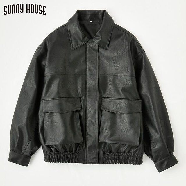 しまむらSUNNY HOUSE合皮ブルゾン