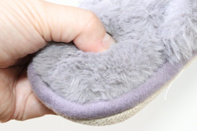 外縫いスリッパ（ラビット） 素材感