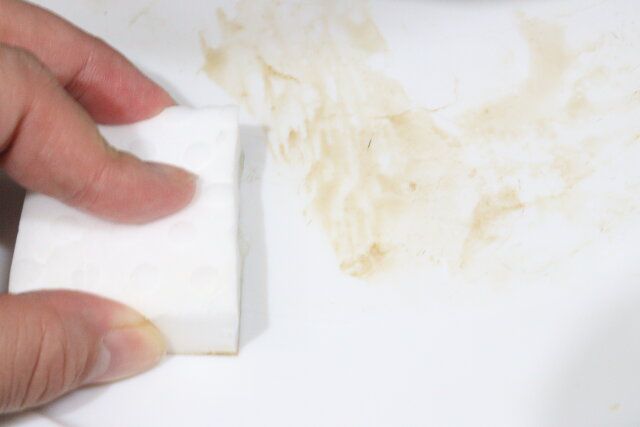 高密度メラミンスポンジ（カットタイプ、3個） 使用例