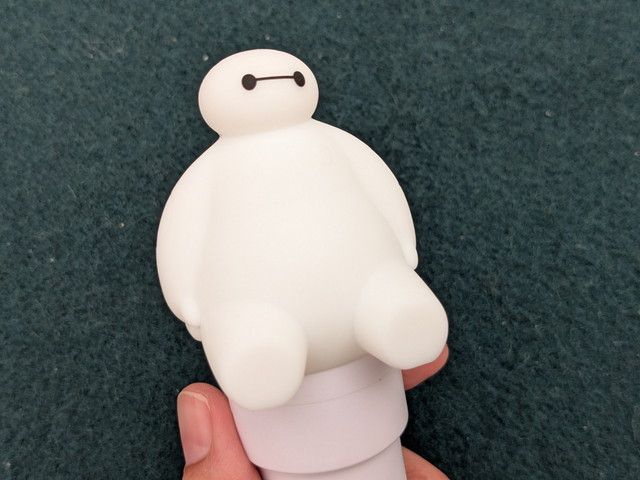 真正面から見たベイマックスヘッド部分の様子