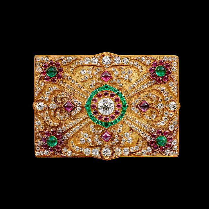 ビーカーネールのマハラジャのバックル ベルト(1924年) ©Boucheron Private Collection