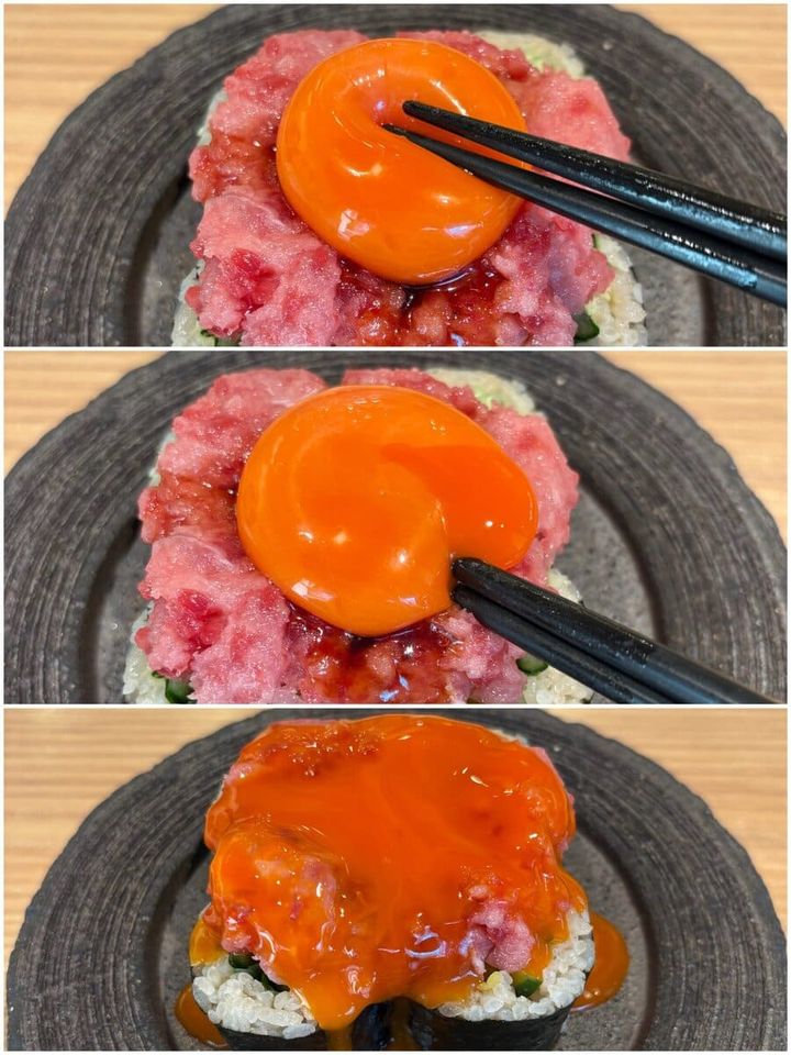 杉玉 黄金とろたく“絶品”薬味巻き