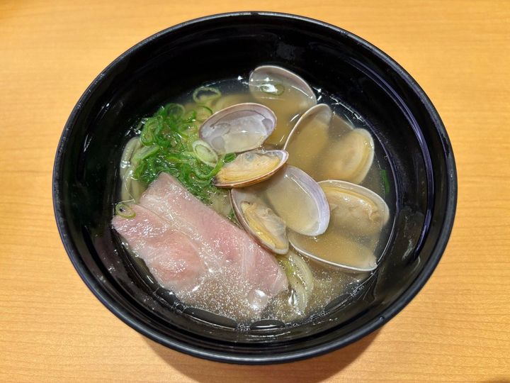 スシロー あさり入り貝だし塩ラーメン