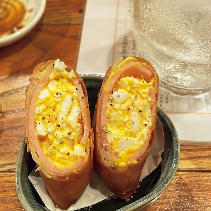 目黒〈風見堂〉ハムエッグ春巻き