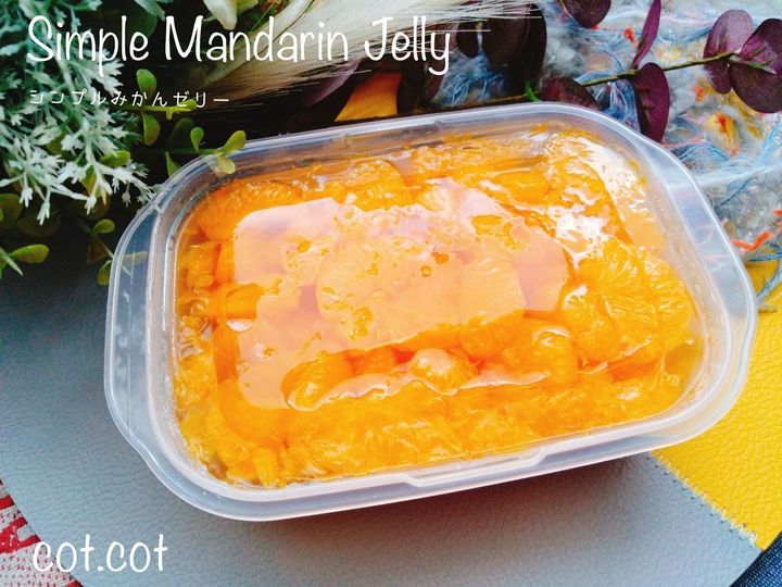タッパーで作るシンプルで簡単なみかんゼリー