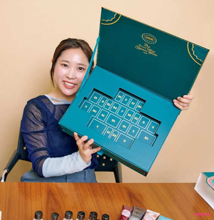 クリスマスコフレ 2025 SABON アドベントカレンダー マキアエディター 萩原