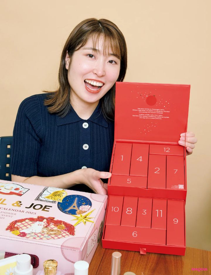 クリスマスコフレ 2025 クラランス CLARINS アドベントカレンダー マキアエディター 髙橋里佳