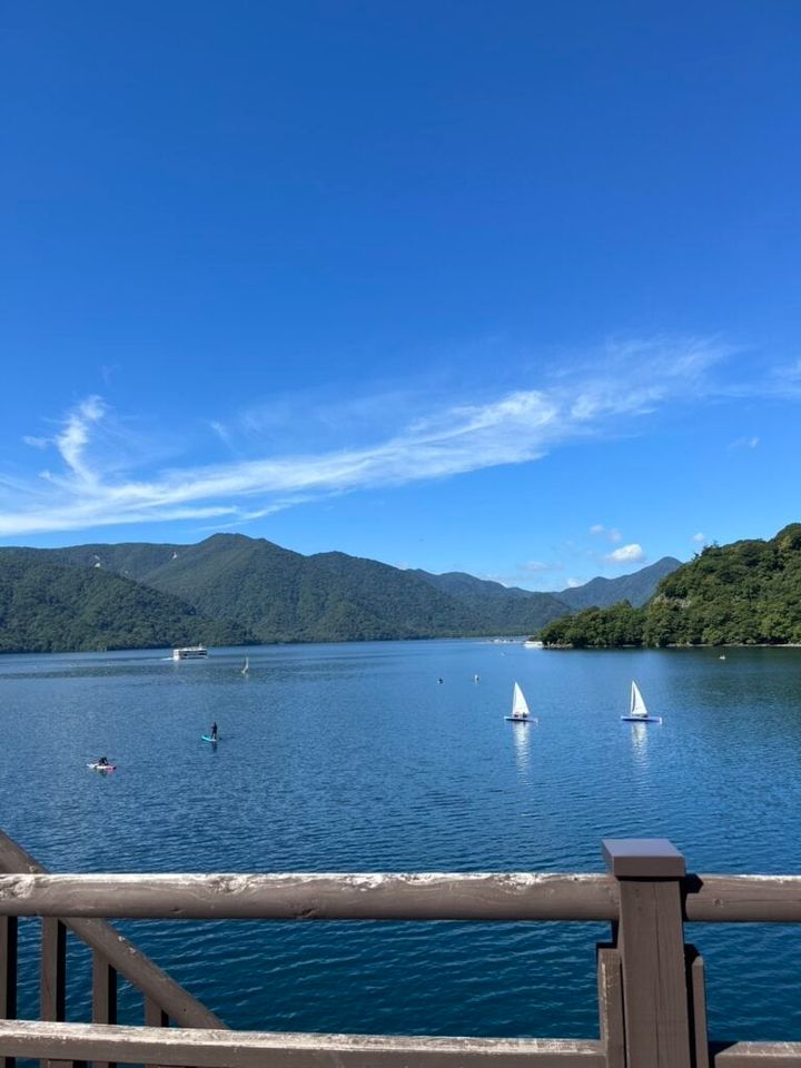 ボートハウスからの中禅寺湖