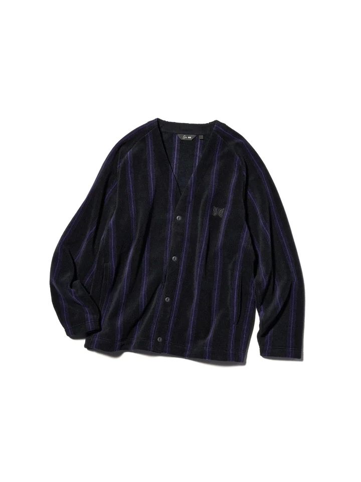 フリースオーバーサイズカーディガン（ブラック）