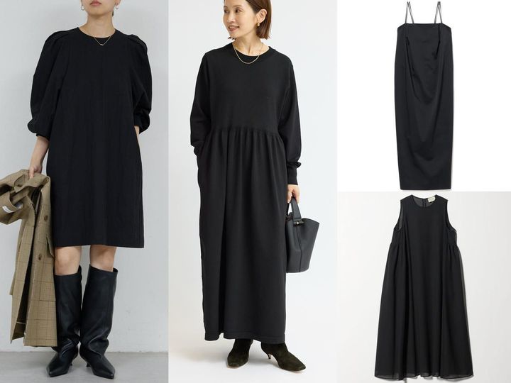 画像: 普段使いにも便利なブラックドレスをセレクト