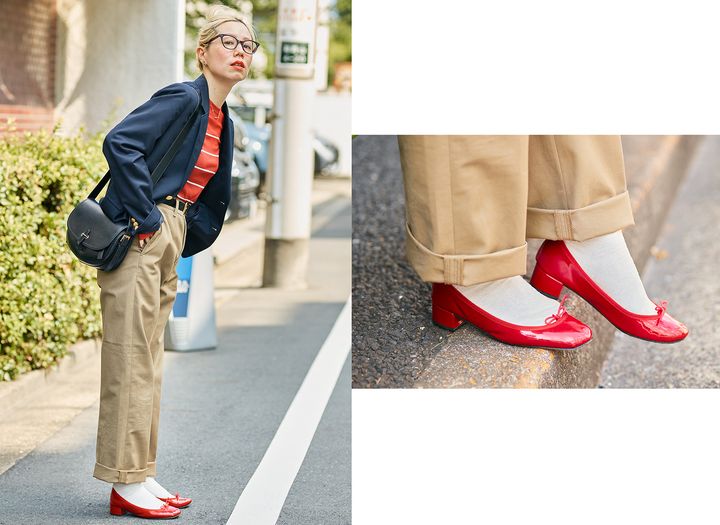 レディな雰囲気で気回せる万能アイテム《THE SHINZONE （シンゾーン）》の ハイウエストチノ【FUDGE dig.｜おしゃれ探求者の、「愛用チノパン」04 FUDGENA SPECIALIST 佐々木茜 】