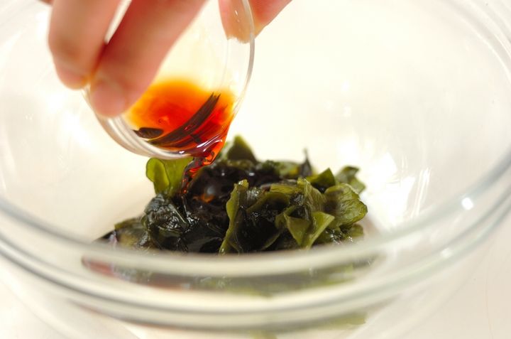 ワカメと明太子の混ぜご飯の作り方1