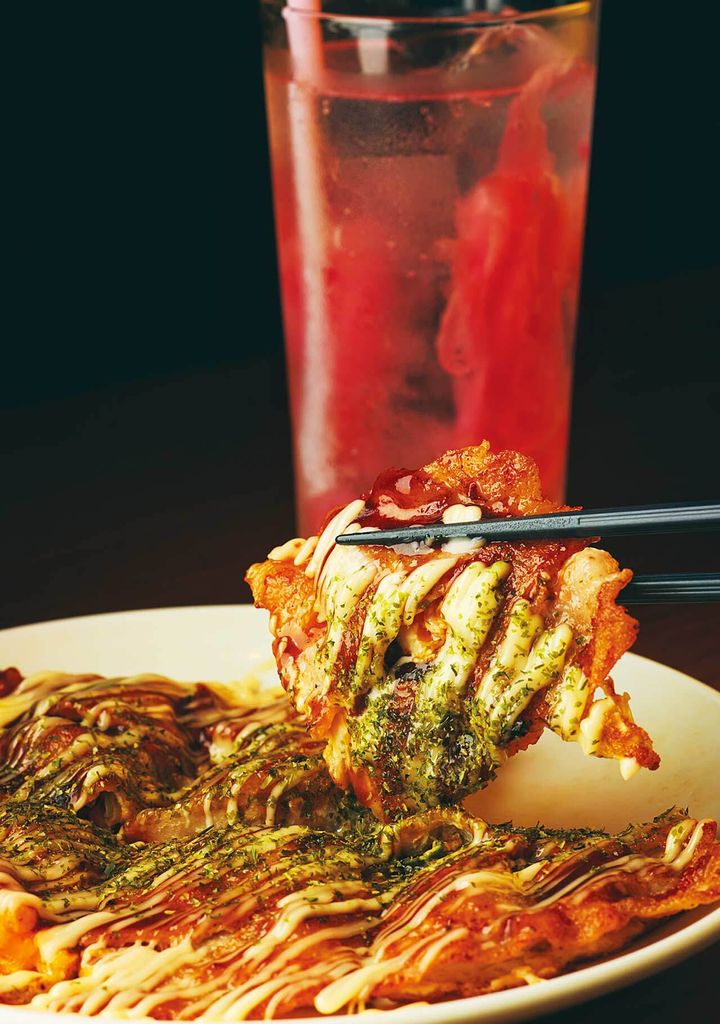 四谷三丁目『居酒屋 なにわ』の「ガリサワー」、「とん平焼き」