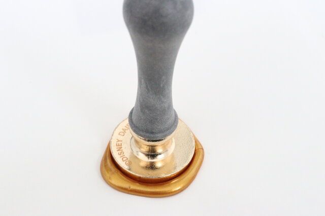 ダイソー スタンプヘッド、シーリングスタンプ用（くまのプーさん） 使用例